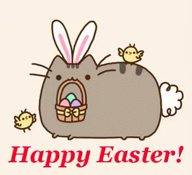 Happy Easter GIF - Happy Easter East Sunday Pusheen GIFs