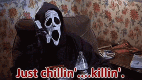 Ghostface On The Phone GIF - Ghostface On The Phone Happy GIFs