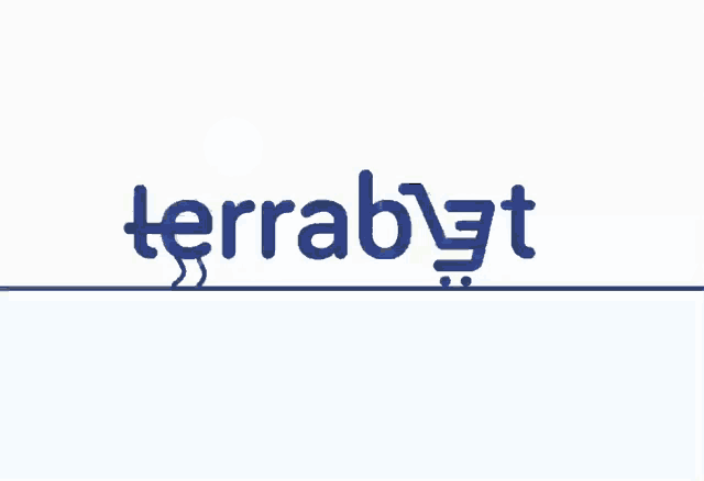 a blue and yellow logo for terrabyt with a soccer ball on top