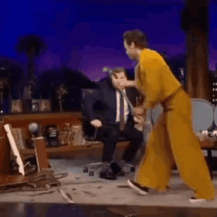 Harry Styles Table Smash GIF - Harry Styles Table Smash Late Late Show GIFs