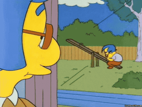 a cartoon of a boy sitting on a seesaw with the words icanhasgif.com below him