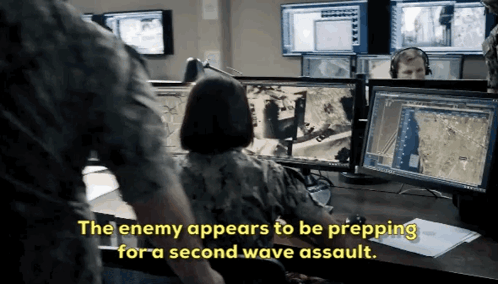 The Enemy Appears To Be Prepping For A Second Wave Assault GIF - The Enemy Appears To Be Prepping For A Second Wave Assault Seal Team GIFs
