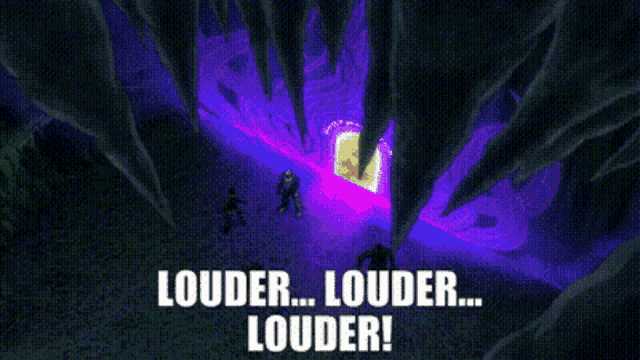 Masters Of The Universe Scare Glow GIF - Masters Of The Universe Scare Glow Louder Louder Louder GIFs
