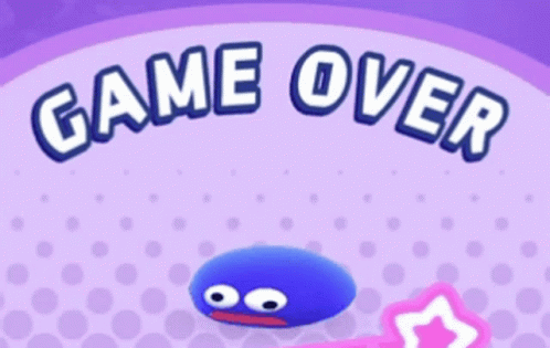 Gooey Kirby GIF - Gooey Kirby Game Over GIFs