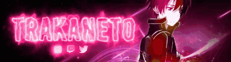 a banner with a picture of a boy and the name trakaneto on it