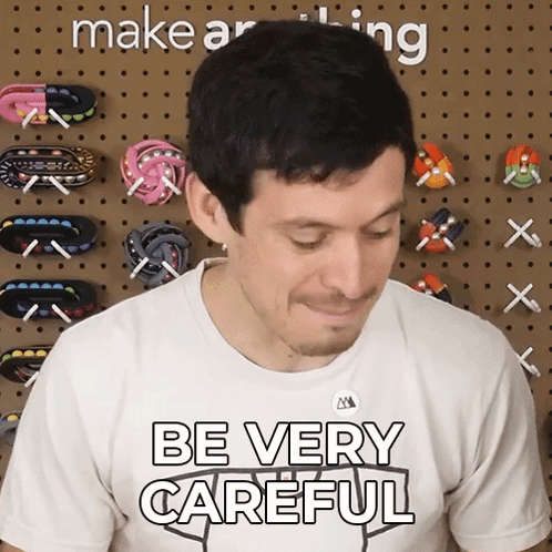 Be Very Careful Devin Montes GIF - Be Very Careful Devin Montes Make Anything GIFs