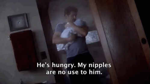 He'S Hungry GIF - Greysanatomy Derek Shepherd Baby GIFs