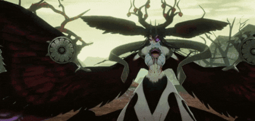 a cartoon drawing of a monster with wings and a purple eye