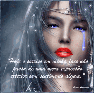 a woman with a tear coming out of her eye and a quote in spanish