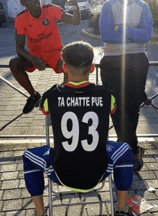 a man wearing a jersey with the number 93 on it