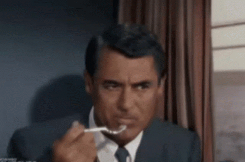 Hungry Cary Grant Northwest Hitchcock Train Thornhill Roger Eating GIF - Hungry Cary Grant Northwest Hitchcock Train Thornhill Roger Eating GIFs