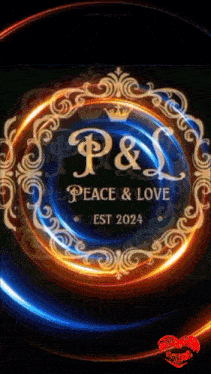 a logo that says p & l peace & love on it