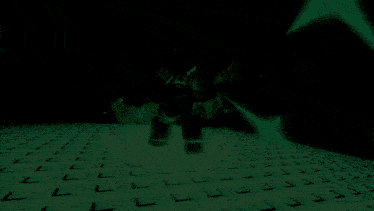 a video game character is surrounded by green glowing objects and a watermark that says ' by ' on it
