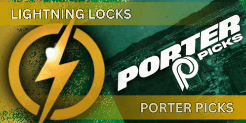 a porter picks ad with a lightning bolt