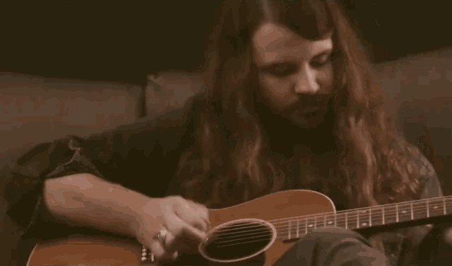 Playing Guitar Acoustic Guitar GIF