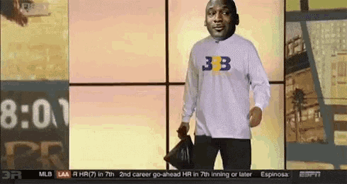 a man in a white shirt with the number 33 on it
