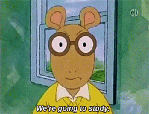 Arthur Were Going To Study GIF - Arthur Were Going To Study Study GIFs