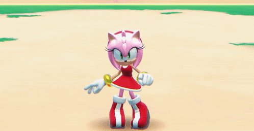 Sonic Dream Team Amy Rose GIF - Sonic Dream Team Amy Rose Idle Animation GIFs