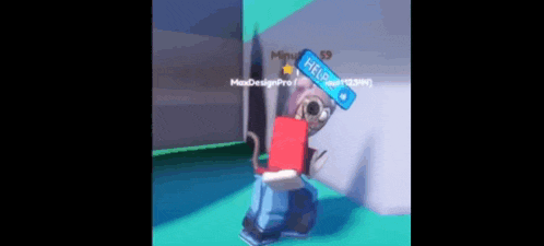 a person in a video game is holding a sign that says `` help '' .