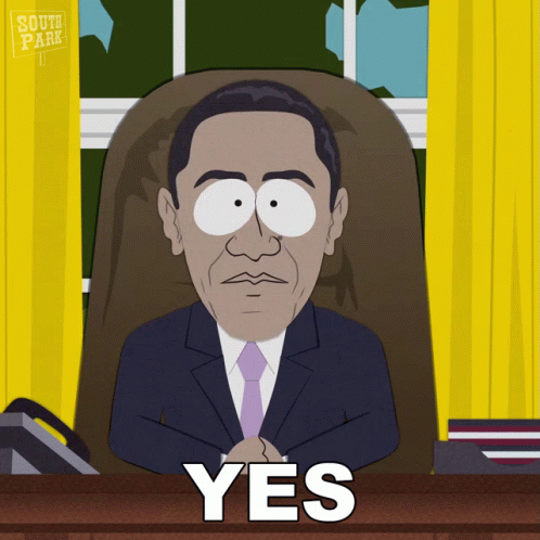 Yes Barack Obama GIF - Yes Barack Obama South Park GIFs