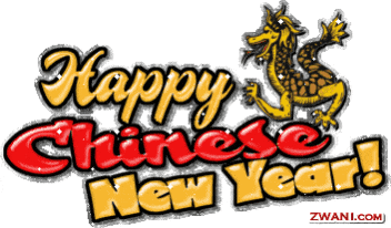 a happy chinese new year sign with a dragon