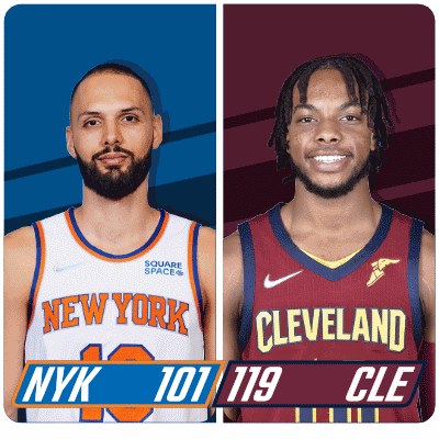 New York Knicks (101) Vs. Cleveland Cavaliers (119) Post Game GIF - Nba Basketball Nba 2021 GIFs