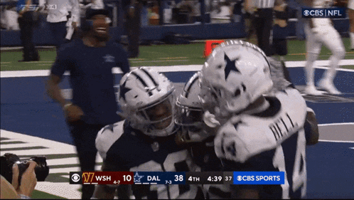 a football game is being broadcast on cbs
