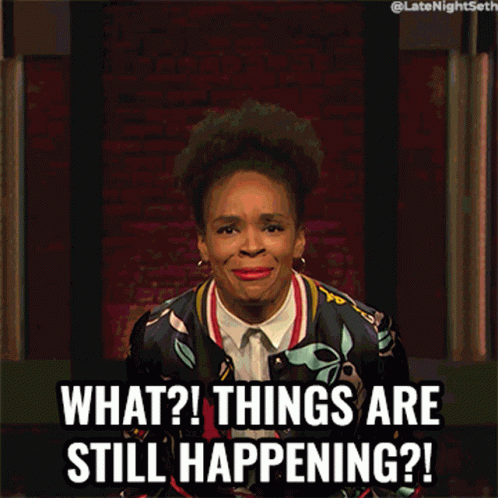 What Things Are Still Happening Amber Ruffin GIF - What Things Are Still Happening Amber Ruffin Late Night With Seth Meyers GIFs
