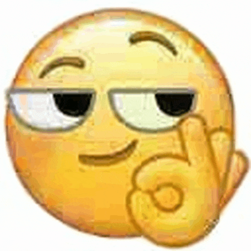 a cartoon smiley face is giving an okay sign with his hand .