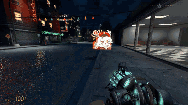 a screenshot of a video game with the number 100 in the lower right corner
