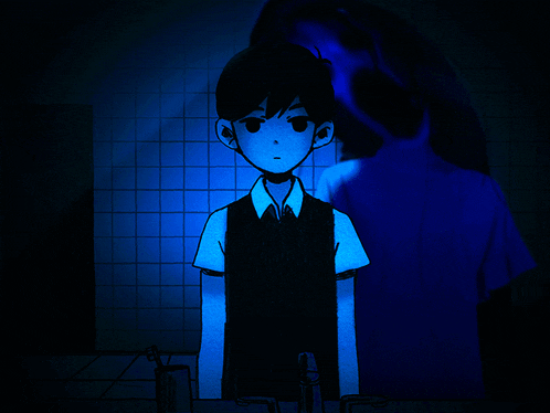 a cartoon of a boy standing in a bathroom with a toothbrush