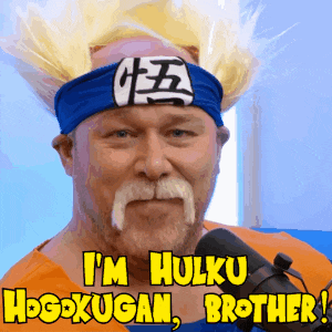 a man with a headband that says i 'm hulku hogokugan brother on it