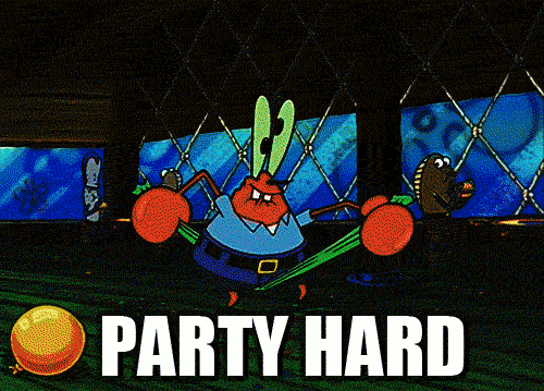 I Was Just Listening To The Song And Started Google Image Searching The Gifs…. Now I Wanna Make… GIF - Spondgebob Mr Krabs Partyhard GIFs