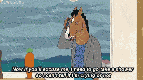 a cartoon of a horse talking on a phone with the words now if you 'll excuse me