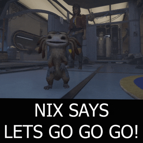 a poster that says nix says let 's go go