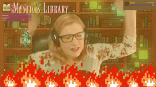 Ahhhh Fire GIF - Ahhhh Fire Mystics Library GIFs