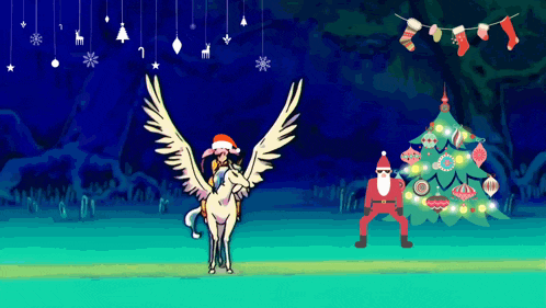 Santa Claus Dance GIF - Santa Claus Dance Pegasus GIFs