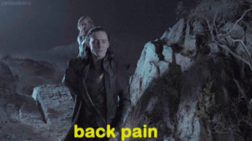 Thor Loki GIF - Thor Loki Back Pain GIFs