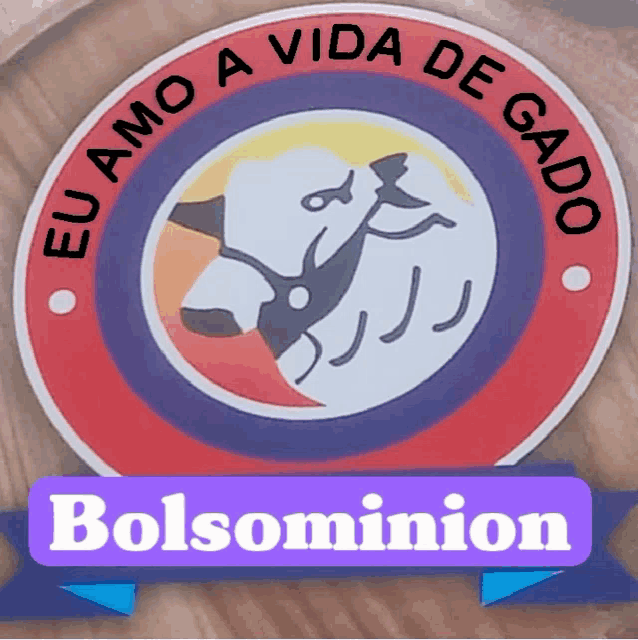 a sticker that says eu amo a vida de gado