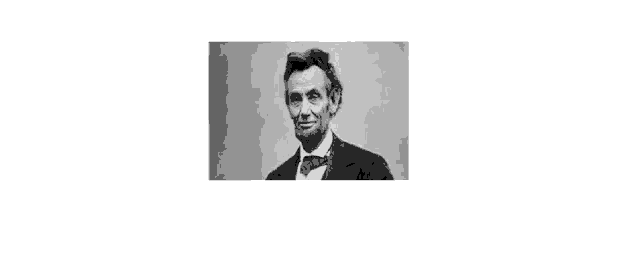 a black and white photo of abraham lincoln in a suit and tie .
