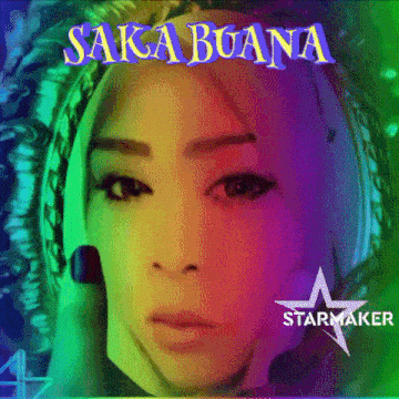 a picture of a woman with the name saka buena on it