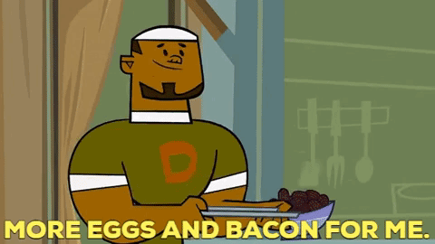 Total Drama Action Dj GIF - Total Drama Action Dj More Eggs And Bacon For Me GIFs