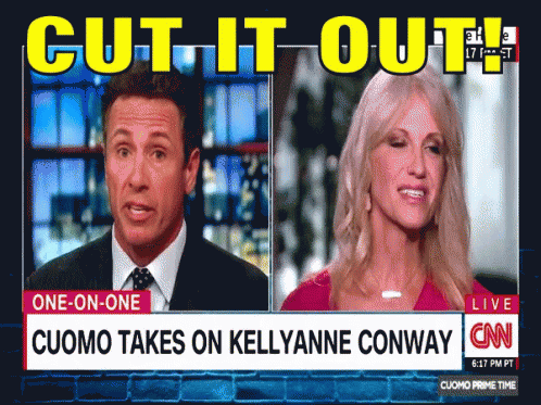 Cut It Out Kellyanne Conway GIF - Cut It Out Kellyanne Conway Stop GIFs