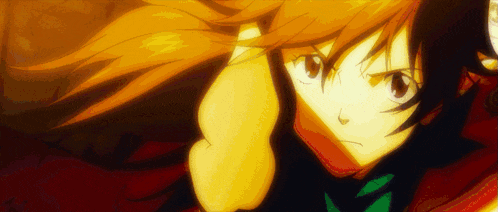 a close up of a cartoon character 's face with a yellow background