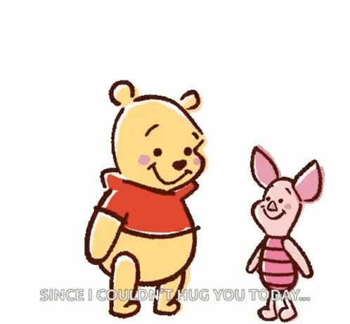 Winnie The Pooh Piglet GIF - Winnie The Pooh Piglet Hugs GIFs