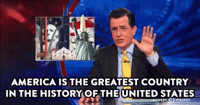 July GIF - Stephen Colbert America Is The Greatest Country GIFs