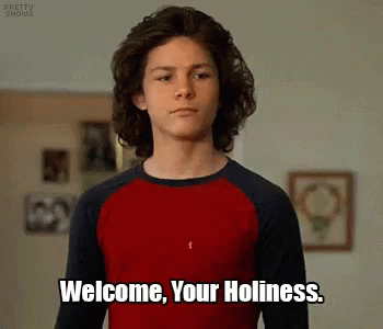 Young Sheldon Welcome Your Holiness GIF - Young Sheldon Welcome Your Holiness Bow GIFs