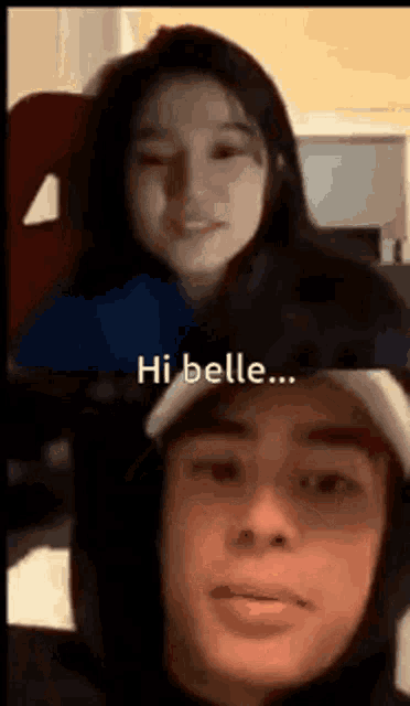 a man and a woman are having a video call and the woman is talking to the man .