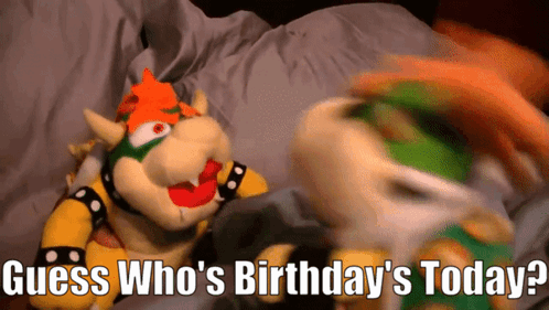 Sml Bowser Junior GIF - Sml Bowser Junior Guess Whos Birthdays Today GIFs