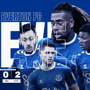 Brighton & Hove Albion F.C. (0) Vs. Everton F.C. (2) First Half GIF - Soccer Epl English Premier League GIFs